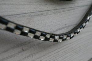 Black and white checker board wave