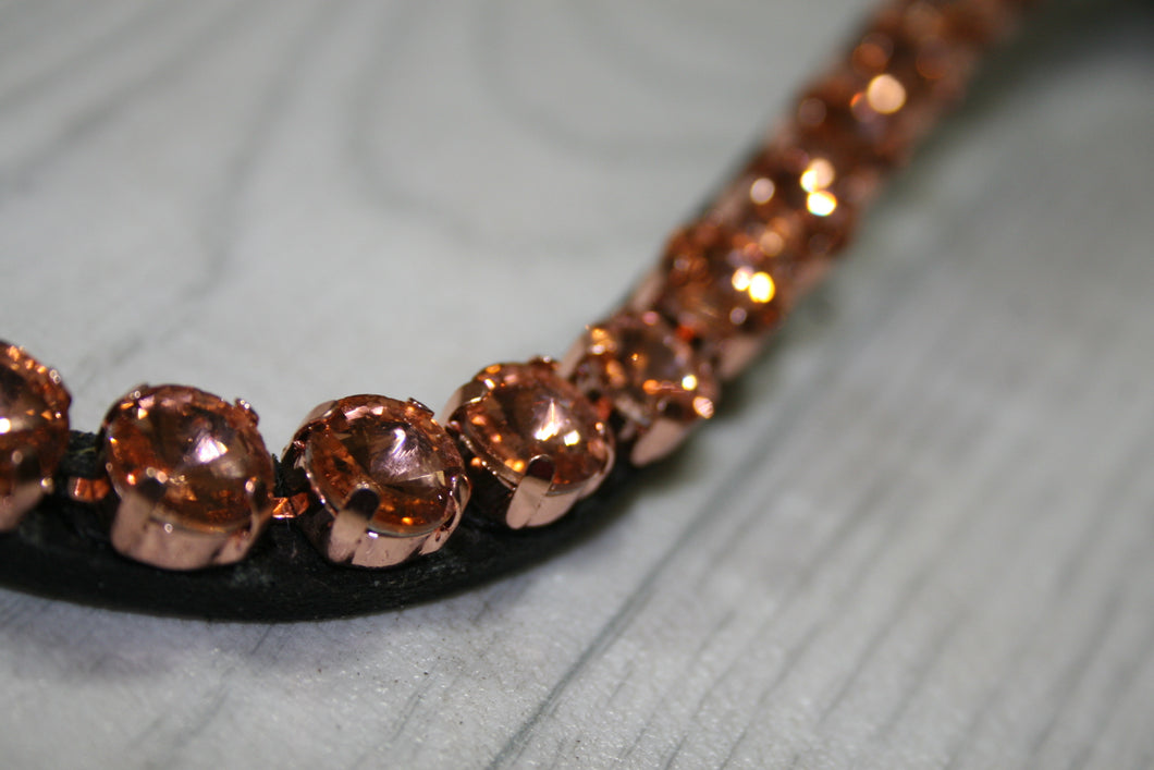 5mm rose gold wave browband