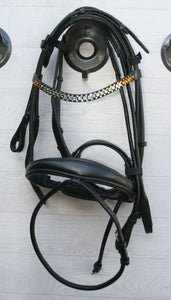 ATHENA - Black rolled bridle